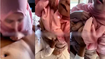 LustyBerryy Berhijab Keenakan Diewe Suami